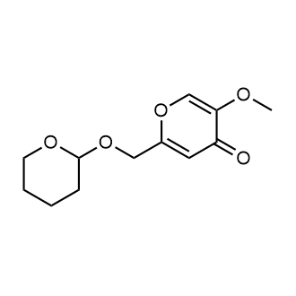 5-甲氧基-2-(((四氢-2H-吡喃-2-基)氧基)甲基)-4H-吡喃-4-酮结构式