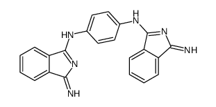 3-[4-[(3-aminoisoindol-1-ylidene)amino]phenyl]iminoisoindol-1-amine结构式