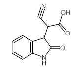 CYANO-(2-OXO-2,3-DIHYDRO-1H-INDOL-3-YL)-ACETIC ACID Structure