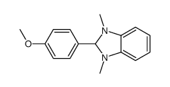 2-(4-methoxyphenyl)-1,3-dimethyl-2H-benzimidazole结构式