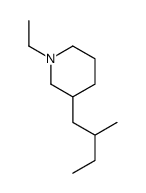 1-ethyl-3-(2-methylbutyl)piperidine structure