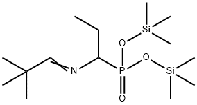 [1-[(2,2-Dimethylpropylidene)amino]propyl]phosphonic acid bis(trimethylsilyl) ester Structure