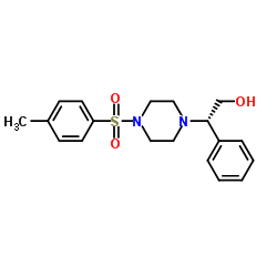 (2S)-2-{4-[(4-Methylphenyl)sulfonyl]-1-piperazinyl}-2-phenylethanol结构式