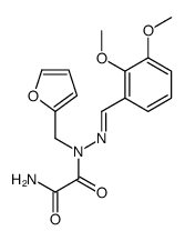 N'-[(2,3-dimethoxyphenyl)methylideneamino]-N'-(furan-2-ylmethyl)oxamide Structure