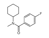 N-cyclohexyl-4-fluoro-N-methylbenzamide Structure