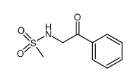 N-(2-oxo-2-phenylethyl)methanesulfonamide结构式