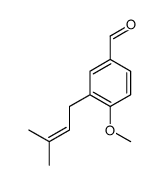 4-methoxy-3-(3-methylbut-2-enyl)benzaldehyde结构式