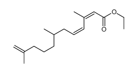 ethyl 3,7,11-trimethyldodeca-2,4,11-trienoate结构式