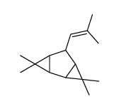 3,3,7,7-Tetramethyl-5-(2-methyl-1-propenyl)tricyclo[4.1.0.02,4]heptane结构式