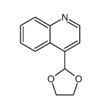 Quinoline, 4-(1,3-dioxolan-2-yl)- (9CI)结构式