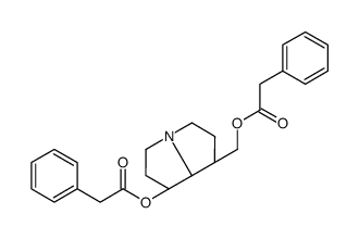[(1S,7R,8R)-7-(2-phenylacetyl)oxy-2,3,5,6,7,8-hexahydro-1H-pyrrolizin-1-yl]methyl 2-phenylacetate结构式