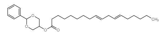 1,3-O-亚苄基-2-亚油酰基-(rac)-甘油结构式