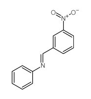 1-(3-nitrophenyl)-N-phenyl-methanimine结构式