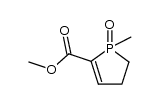 1-methyl-1-oxo-4,5-dihydro-1H-1λ5-phosphole-2-carboxylic acid methyl ester结构式