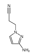 3-(3-Amino-1H-pyrazol-1-yl)propanenitrile Structure