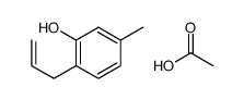 acetic acid,5-methyl-2-prop-2-enylphenol结构式