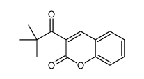 3-(2,2-dimethylpropanoyl)chromen-2-one Structure