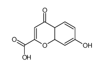 (4aR,8aS)-7-hydroxy-4-oxo-4a,8a-dihydrochromene-2-carboxylic acid Structure