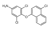 3,5-dichloro-4-(4-chloronaphthalen-1-yl)oxyaniline结构式