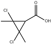 2,3-Dichloro-2,3-dimethylcyclopropanecarboxylic acid结构式