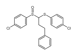 1-(p-chlorophenylsulfinyl)-1-(p-chlorophenylthio)-3-phenylpropane结构式