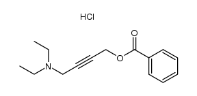 1-benzoyloxy-4-diethylamino-but-2-yne, hydrochloride结构式