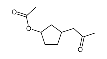 [3-(2-oxopropyl)cyclopentyl] acetate Structure