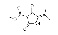 4-isopropylidene-2,5-dioxo-imidazolidine-1-carboxylic acid methyl ester Structure