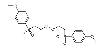 1-methoxy-4-[2-[2-(4-methoxyphenyl)sulfonylethylperoxy]ethylsulfonyl]benzene Structure