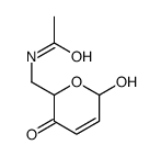 N-[(2-hydroxy-5-oxo-2H-pyran-6-yl)methyl]acetamide结构式