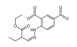 ethyl 2-[[(2,4-dinitrophenyl)hydrazinylidene]methyl]butanoate Structure
