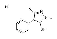 1,3-dimethyl-4-pyridin-2-yl-1,5-dihydro-1,2,4-triazol-1-ium-5-thiol,iodide结构式