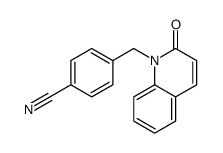 4-[(2-oxoquinolin-1-yl)methyl]benzonitrile Structure