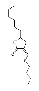 3-(butylsulfanylmethylidene)-5-hexyloxolan-2-one结构式