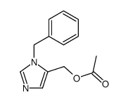 (1-benzyl-1H-5-imidazolyl)methyl acetate Structure