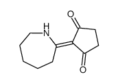 2-(azepan-2-ylidene)cyclopentane-1,3-dione结构式
