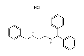 N-benzhydryl-N'-benzyl-ethylenediamine, dihydrochloride Structure