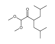 1,1-dimethoxy-5-methyl-3-(2-methylpropyl)hexan-2-one Structure