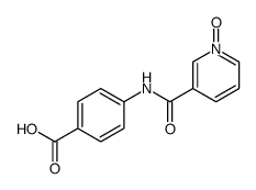 3-[(4-羧基苯基)氨基甲酰]吡啶 1-氧化物结构式