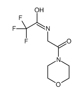 2,2,2-trifluoro-N-(2-morpholin-4-yl-2-oxoethyl)acetamide结构式