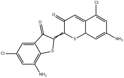 7,7'-Diamino-5,5'-dichloro-Δ2,2'(3H,3'H)-bibenzo[b]thiophene-3,3'-dione Structure