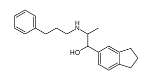 1-(2,3-dihydro-1H-inden-5-yl)-2-(3-phenylpropylamino)propan-1-ol Structure