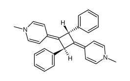 4,4'-(r-2,t-4-Diphenyl-1,3-cyclobutandiyliden)bis<1,4-dihydro-1-methylpyridin>结构式