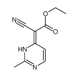 ethyl 2-cyano-2-(2-methyl-1H-pyrimidin-6-ylidene)acetate Structure