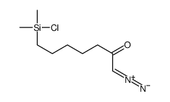 7-[chloro(dimethyl)silyl]-1-diazoniohept-1-en-2-olate Structure