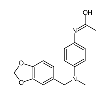 N-[4-[1,3-benzodioxol-5-ylmethyl(methyl)amino]phenyl]acetamide结构式