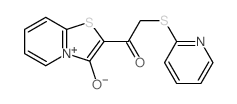 1-(9-hydroxy-7-thia-1-azabicyclo[4.3.0]nona-2,4,8-trien-8-yl)-2-pyridin-2-ylsulfanyl-ethanone structure