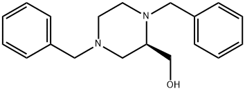 2-Piperazinemethanol, 1,4-bis(phenylmethyl)-, (2R)- structure