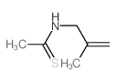 N-(2-methylprop-2-enyl)ethanethioamide结构式