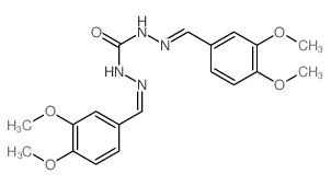 1,3-bis[(3,4-dimethoxyphenyl)methylideneamino]urea picture